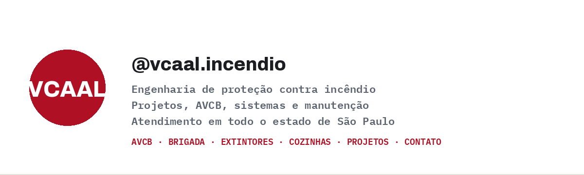 Mockup do perfil VCAAL no Instagram